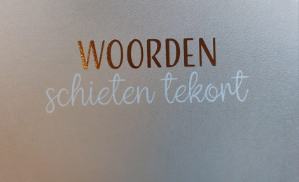 Woorden schieten tekort